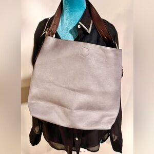 Leather Bag-in-Bag Tote